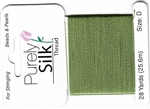 Purely Silk Beading Thread - Size FF - Bright Green