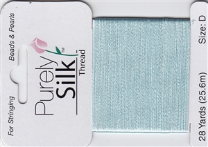 Purely Silk Beading Thread - Size FF - Turquoise Pale