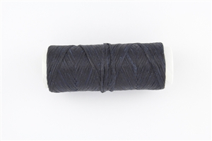 35 Yards of Waxed Polypropylene Artificial Sinew 60LB Test - Dark Navy Blue