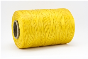 300 Yards of Waxed Polypropylene Artificial Sinew 70LB Test - Yellow