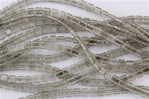 CzechMates 6mm Tiles Czech Glass Beads - Smoky Crystal T21
