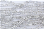 CzechMates 6mm Tiles Czech Glass Beads - Silver Lined Crystal T36