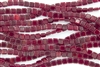 CzechMates 6mm Tiles Czech Glass Beads - Translucent Ruby Red T43