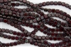 CzechMates 6mm Tiles Czech Glass Beads - Opaque Dark Red Picasso T94