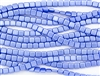 CzechMates 6mm Tiles Czech Glass Beads - Light Sapphire Pearl Coat T162
