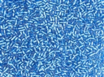 #0 Bugle 2mm Japanese Toho Glass Beads - Dark Aquamarine Silver Lined #23C