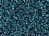 #1 Bugle 3mm Japanese Toho Glass Beads - Blue Zircon Silver Lined #27BD