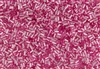 #1 Bugle 3mm Japanese Toho Glass Beads - Pink Silver Lined #38