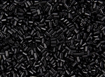 #1 Bugle 3mm Japanese Toho Glass Beads - Opaque Jet Black #49