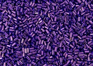 #1 Bugle 3mm Japanese Toho Glass Beads - Deep Purple Metallic #461