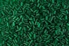 #1 Bugle 3mm Japanese Toho Glass Beads - Emerald Green Transparent Matte #939F