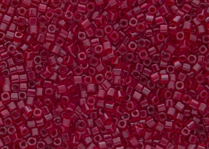 2mm Japanese Toho Cube Beads - Dark Ruby Transparent #5C