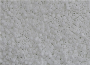 2mm Japanese Toho Cube Beads - White Opaque #41