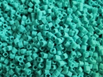 2mm Japanese Toho Cube Beads - Turquoise Opaque Matte #55F
