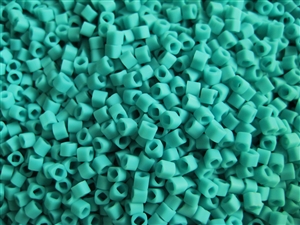 2mm Japanese Toho Cube Beads - Turquoise Opaque Matte #55F