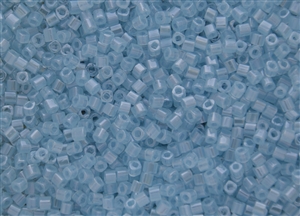 2mm Japanese Toho Cube Beads - Baby Light Blue Ceylon Pearl #143