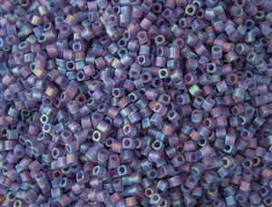 2mm Japanese Toho Cube Beads - Light Purple Rainbow Matte #166DF