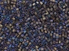 2mm Japanese Toho Cube Beads - Bronze Lined Crystal Rainbow #271