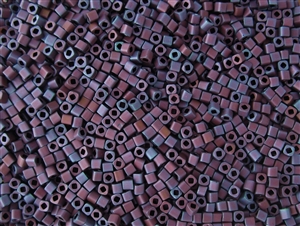 2mm Japanese Toho Cube Beads - Purple Iris Metallic Matte #704