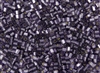 3mm Japanese Toho Cube Beads - Amethyst Silver Lined Matte #39F