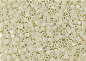 3mm Japanese Toho Cube Beads - Light Cream Opaque Luster #122