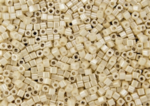 3mm Japanese Toho Cube Beads - Cream Opaque Luster #123