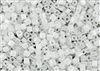 4mm Japanese Toho Cube Beads - White Ceylon Pearl #141