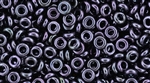 8/0 Demi Round Toho Japanese Seed Beads - Dark Purple Iris Metallic #90