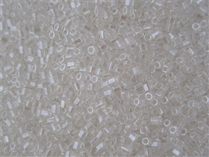 8/0 HEX Japanese Toho Seed Beads - Crystal Transparent Luster #101