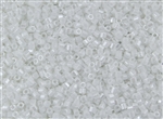 8/0 HEX Japanese Toho Seed Beads - White Opaque Luster #121