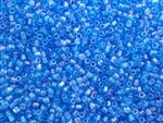 8/0 HEX Japanese Toho Seed Beads - Dark Aqua Transparent Rainbow #163B