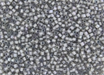 8/0 HEX Japanese Toho Seed Beads - Grey Lined Crystal Rainbow #261