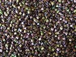 8/0 HEX Japanese Toho Seed Beads - Violet Olivine Iris Matte #709