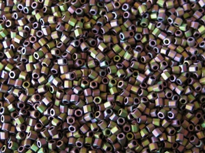 8/0 HEX Japanese Toho Seed Beads - Violet Olivine Iris Matte #709