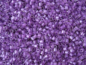 8/0 HEX Japanese Toho Seed Beads - Purple Lined Crystal #935