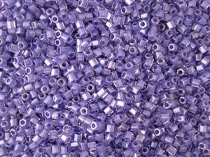 8/0 HEX Japanese Toho Seed Beads - Purple Lined Crystal #988