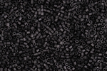 11/0 HEX Japanese Toho Seed Beads - Opaque Jet Black Matte #49F