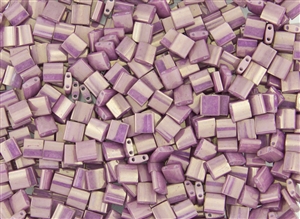 Miyuki Tila 5mm Glass Beads - Opaque Dark Orchid Luster #TL1867