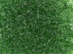 Miyuki Half Tila Bricks 2.5x5mm Glass Beads - Transparent Green #TLH146