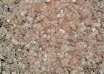 Miyuki Half Tila Bricks 2.5x5mm Glass Beads - Transparent Light Rose Luster #TLH365