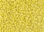 Miyuki Half Tila Bricks 2.5x5mm Glass Beads - Opaque Yellow Matte AB #TLH404FR