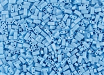 Miyuki Half Tila Bricks 2.5x5mm Glass Beads - Opaque Blue Turquoise #TLH413