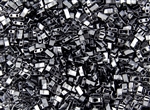 Miyuki Half Tila Bricks 2.5x5mm Glass Beads - Hematite Metallic #TLH55096