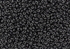 3MM Magatama Toho Japanese Seed Beads - Opaque Jet Black Matte #49F