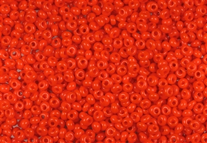 3MM Magatama Toho Japanese Seed Beads - Orange Opaque #50