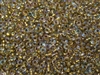 3MM Magatama Toho Japanese Seed Beads - Bronze Lined Crystal Rainbow #262