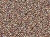 3MM Magatama Toho Japanese Seed Beads - Red Terracotta Lined Crystal Rainbow #784