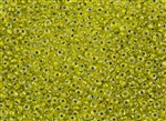 3MM Magatama Toho Japanese Seed Beads - Silver Lined Peridot Rainbow #1811