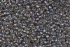 6/0 Toho Japanese Seed Beads - Black Diamond Transparent Rainbow #176