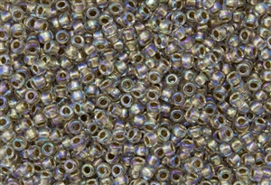 6/0 Toho Japanese Seed Beads - Crystal Bronze Lined Rainbow #994